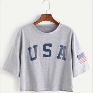 USA grey shirt
